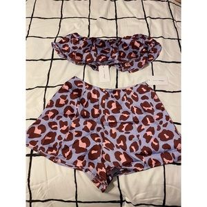 Two Piece Leopard Print set